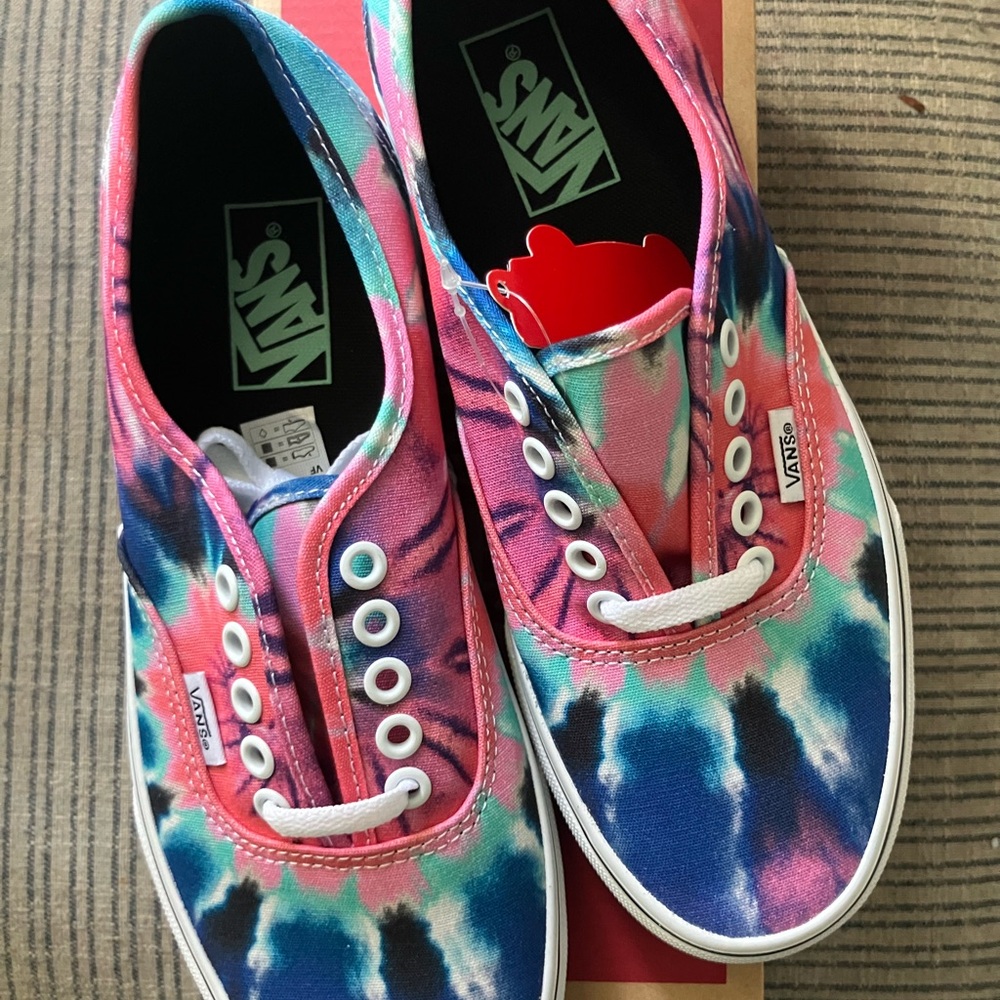 Tie-dyed Vans